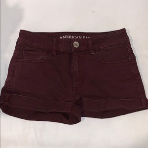 American Eagle hi-rise shortie shorts